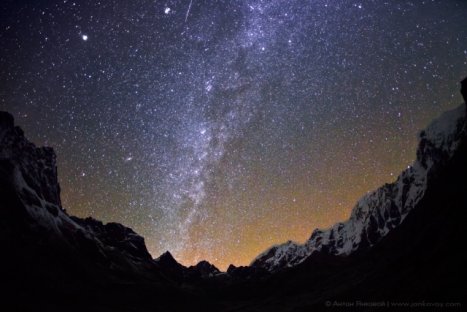 The Milky Way over the Cho La Mountain Pass (5 420 m)