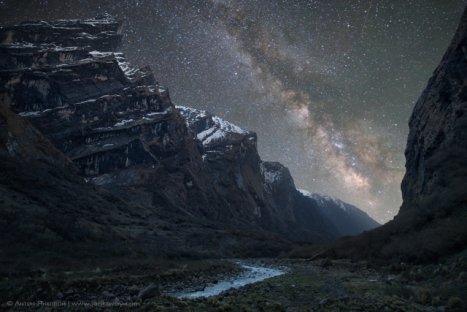 The Milky Way seen from the Himalayas’ Ridge (The Mardi Kola gorge)